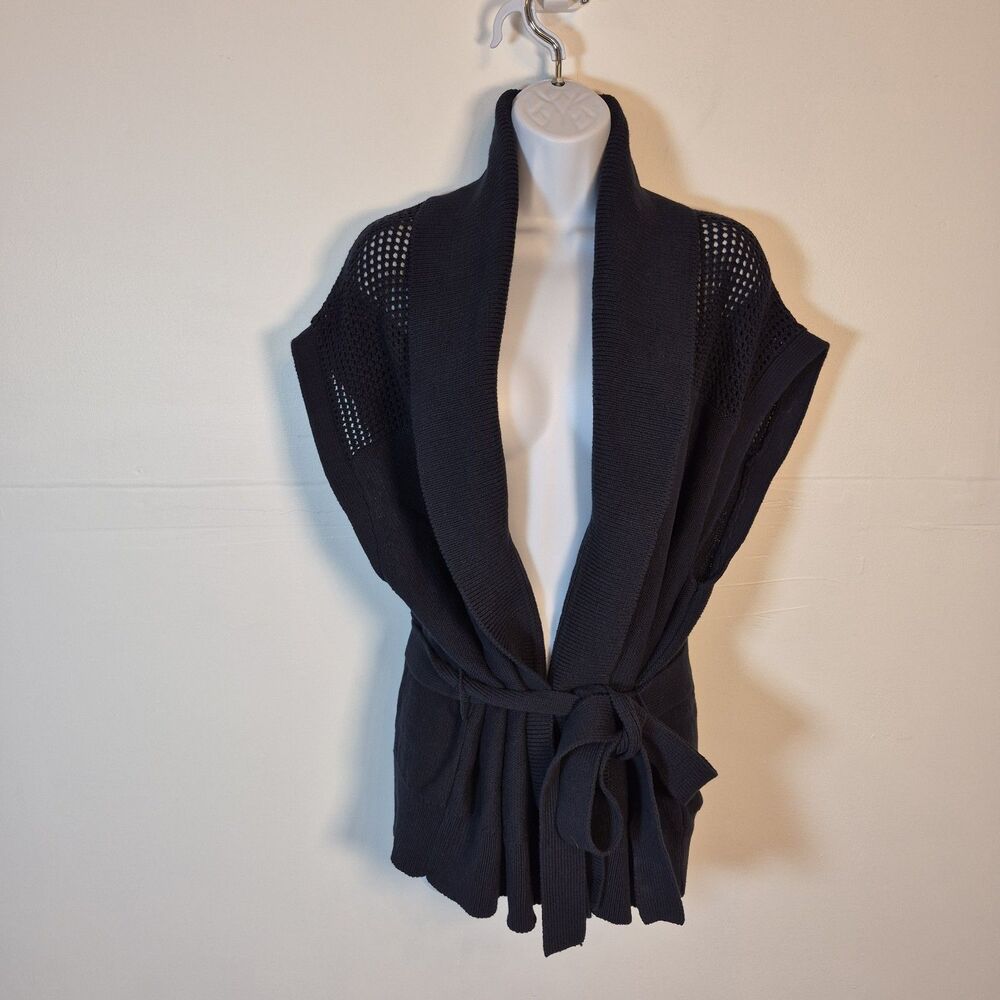 Rag & Bone Women's Salute Andi Wrap Cardigan Sz XL Navy Blue Belted $350